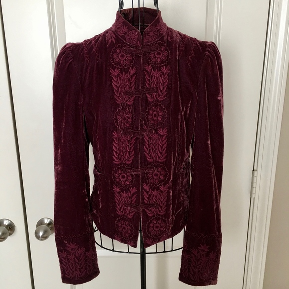 bcbg velvet jacket